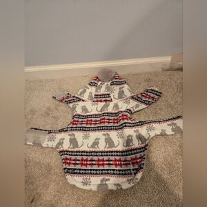 Cozy Dog Patterned Hooded Sweater